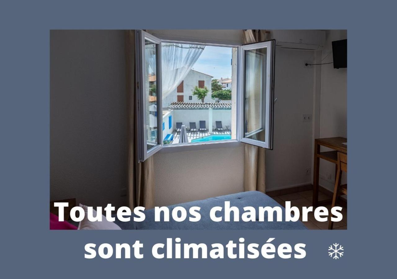 Hotel Le Bleu Marine แซ็งต์-มารี-เดอ-ลา-แมร์ ภายนอก รูปภาพ